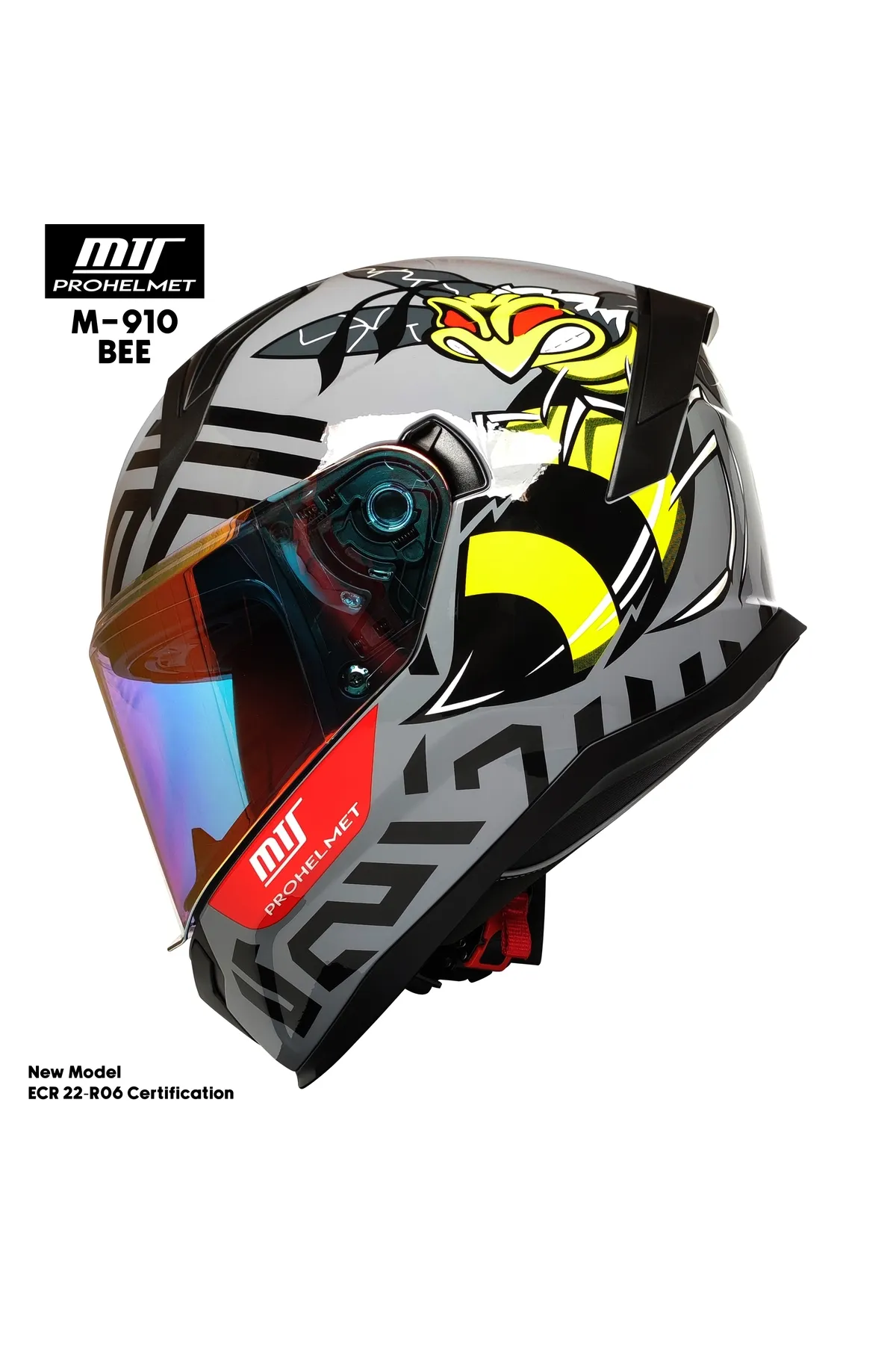 MTS M910 BEE FULLFACE KASK (RENKLİ VİZÖR)